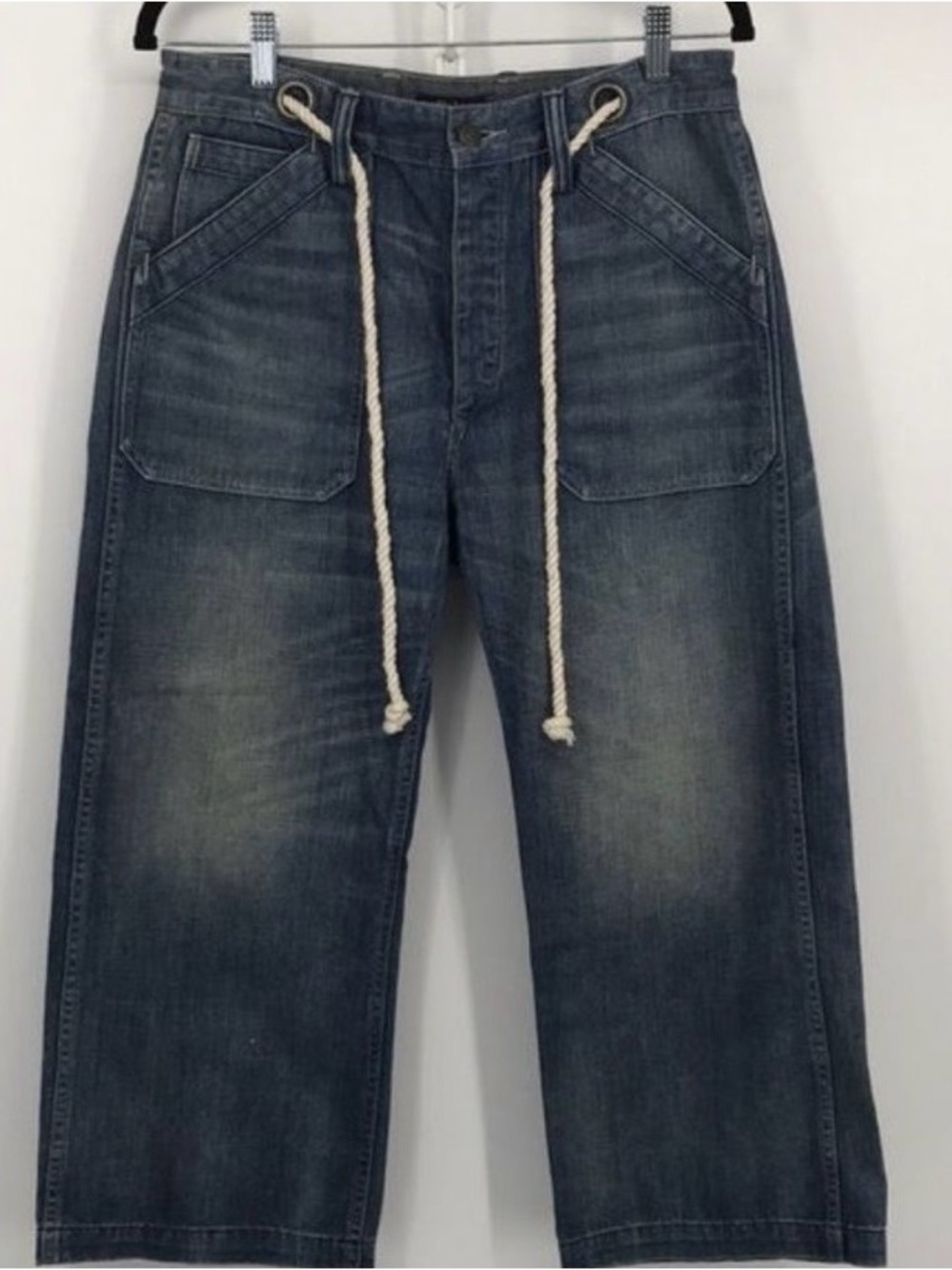 Polo Women's Wide Leg Cropped Jeans 29 Nautical